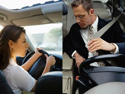 Los hombres se arriesgan y las mujeres se distraen al volante
