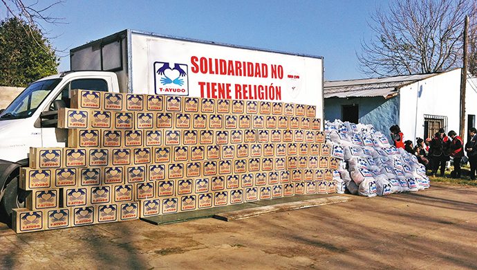 Acción solidaria en Del Viso