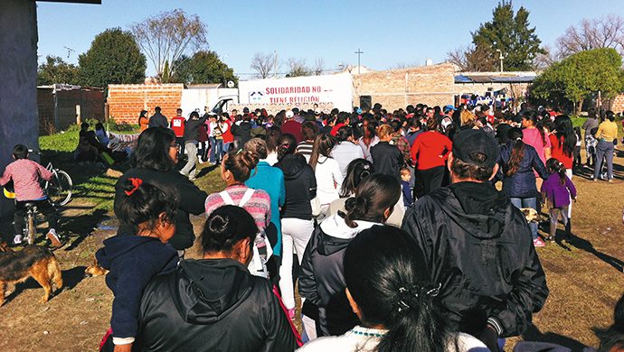 Acción solidaria en Berazategui