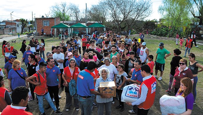 T-Ayudo en Solano: alimentos y ropa para los más necesitados