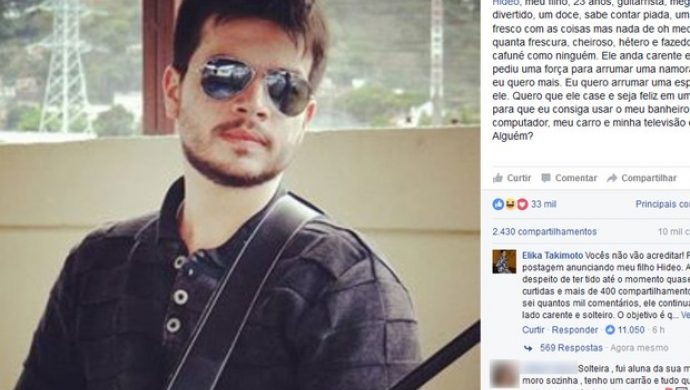 Una madre anuncia a su hijo en una red social para librarlo de la soltería
