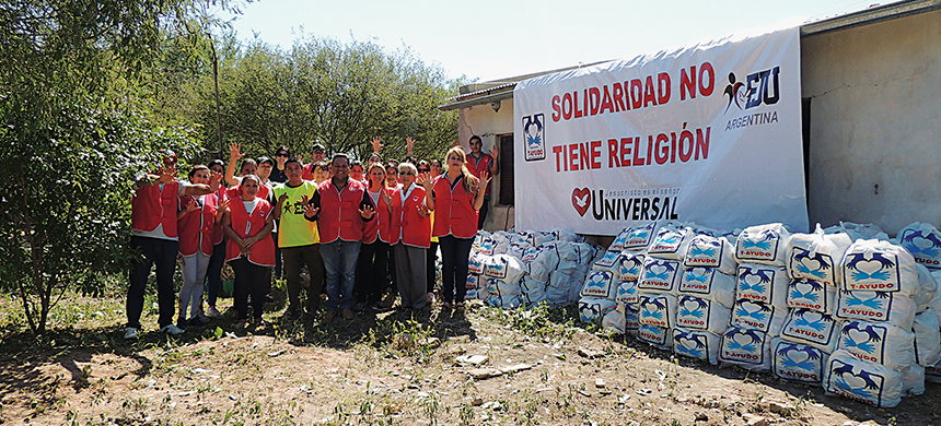 El barrio Ginés Benítez recibió casi 3 toneladas de ayuda solidaria