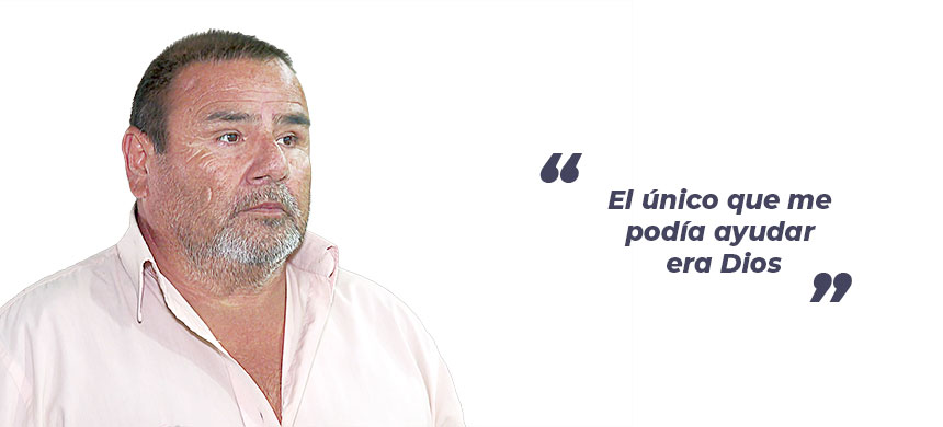 Antonio fue libre de más de 40 años de adicciones