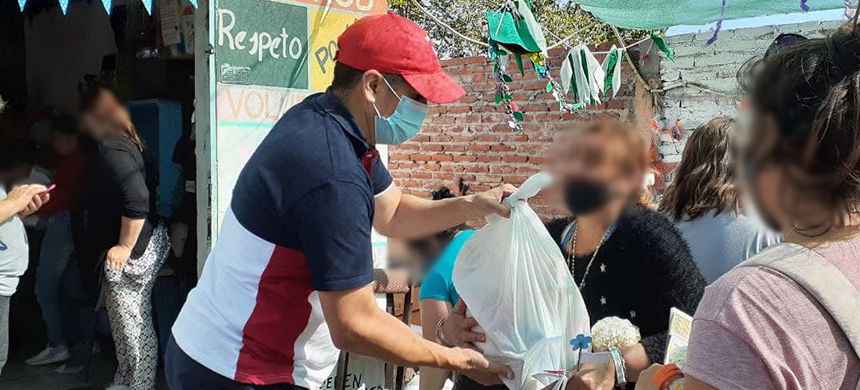 Donación de alimentos en Chivilcoy